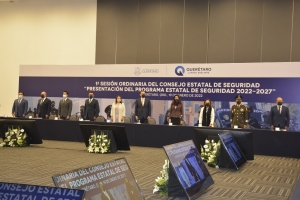 Asiste Lupita Ramírez a la "Presentación del Consejo Estatal de Seguridad 2021-2027”.