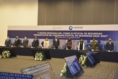 Asiste Lupita Ramírez a la "Presentación del Consejo Estatal de Seguridad 2021-2027”.