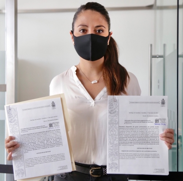 Daniela Salgado: Presenta exhortos a favor de la economía familiar de las y los queretanos