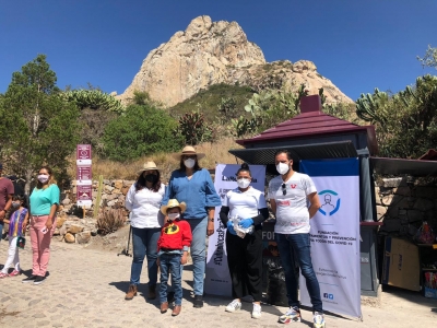 Refuerzan programa "Cuídate, cuidanos evitemos la propagación del COVID-19" en Ezequiel Montes.